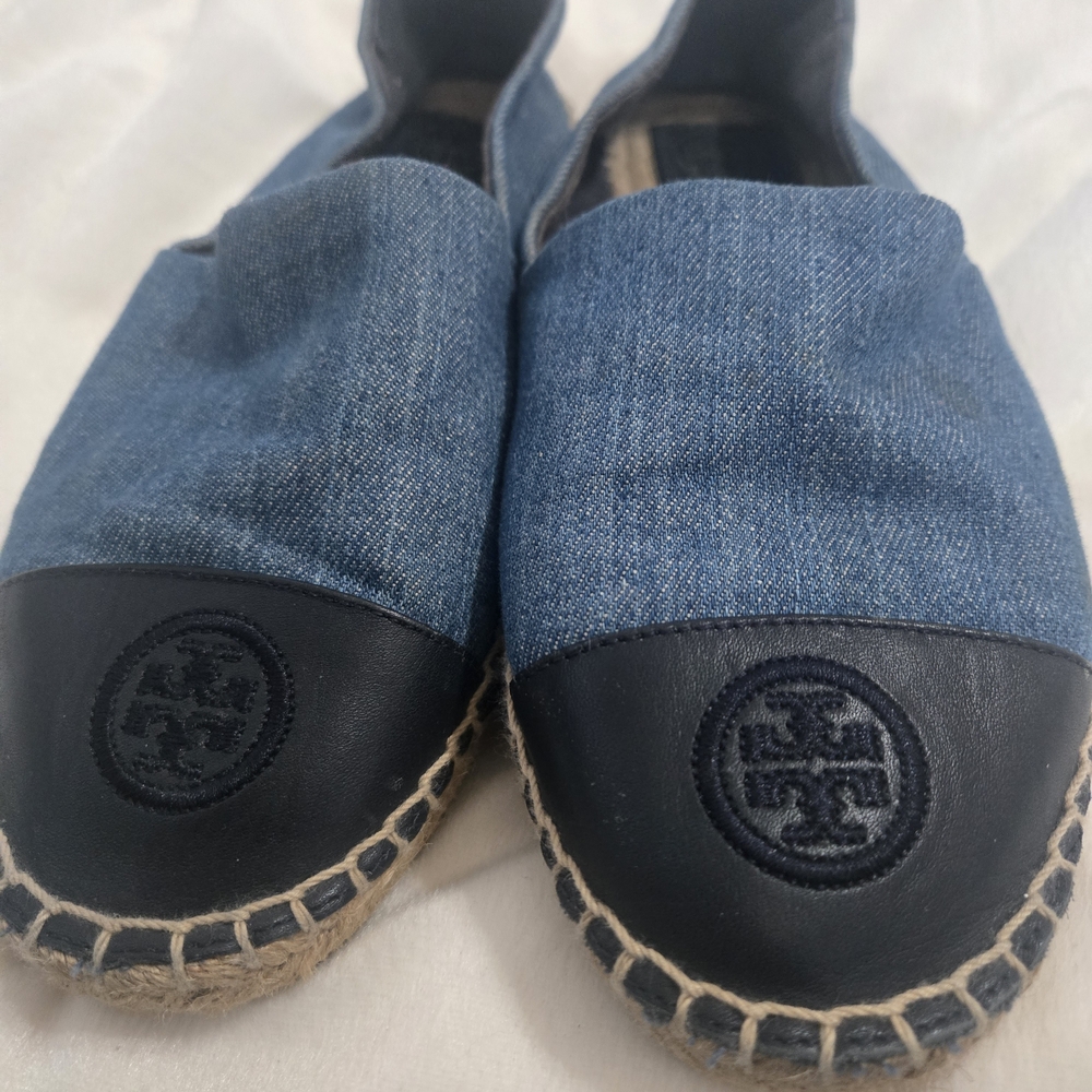 Tory Burch Blue and Black Espadrilles - Picture 7 of 7